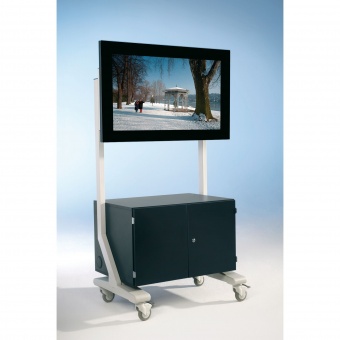 Flat-Screen-Wagen bis  50 Zoll Diagonale, Höhe 172 cm, 94x65 cm (B/T) 